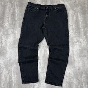 Lucky Brand Jeans Men's 38x30 Black 221 Original Straight Preppy Stretch Work